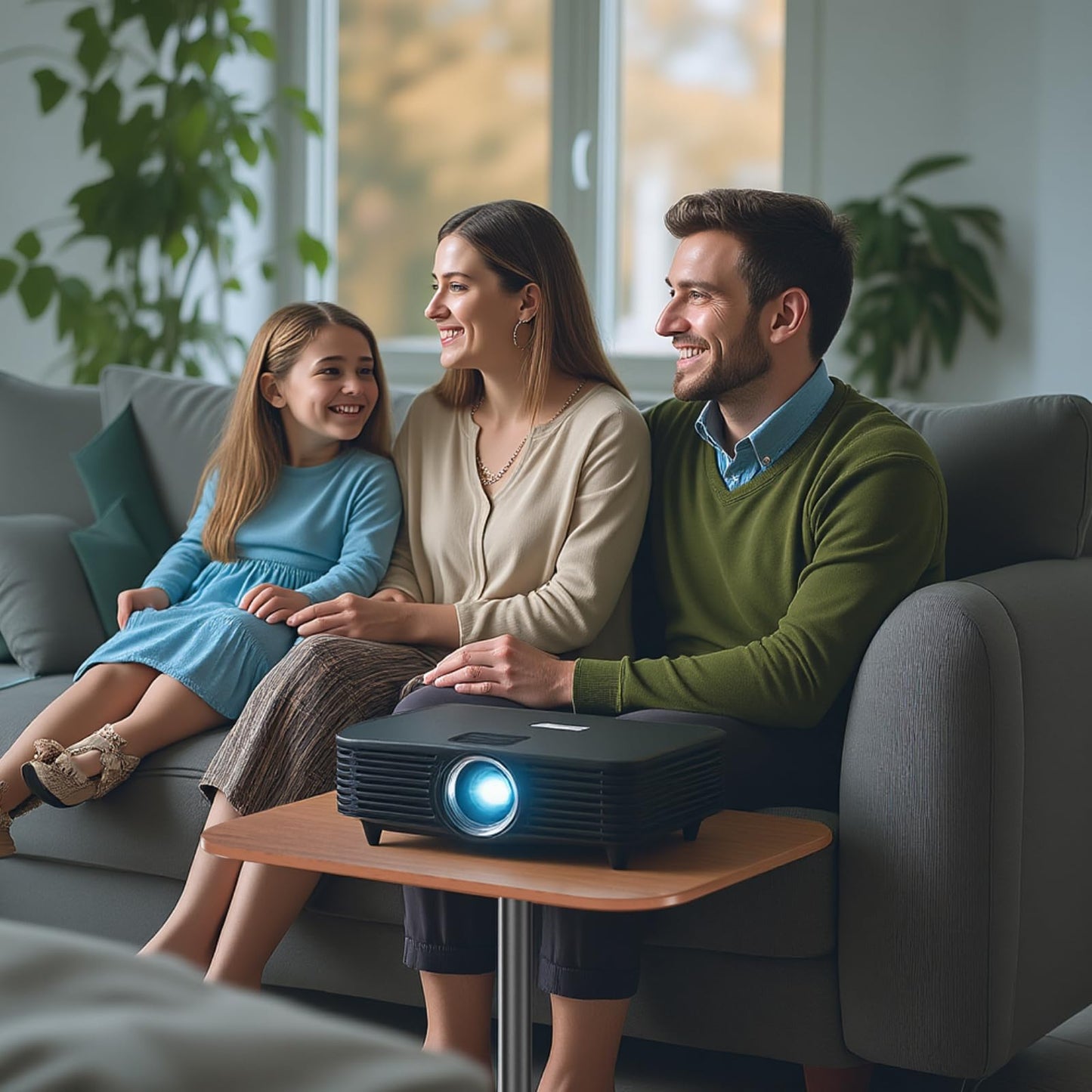 Adjustable Laptop Floor Stand & Portable Standing Desk - Height Adjustable Mobile Table up to 37.8", Bedside Laptop Table, Sofa Desk with Sturdy Metal Base & Wooden Top