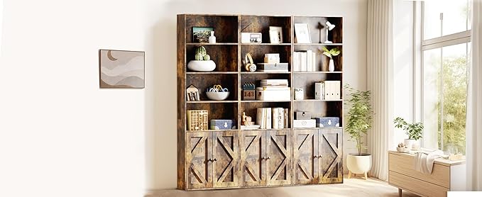 Bookshelf, 6-Tier Floor Bookcase