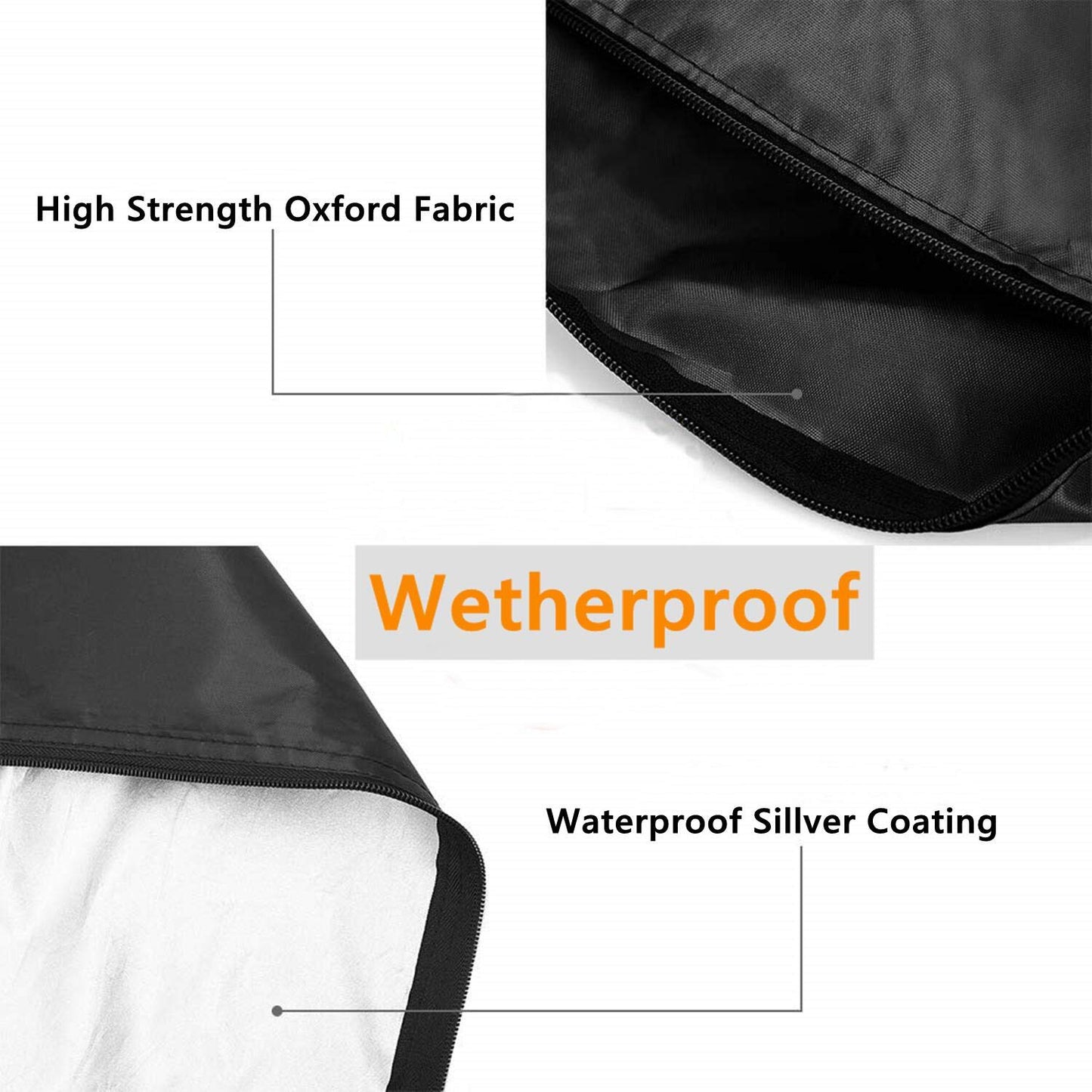 Ihomepark Extra Large Patio Cushion Cover, 68 x 30 x 20 inch Black Outdoor Furniture Seat Cushion Storage Bag, Water Resistant Rectangle Oxford Fabric Bag