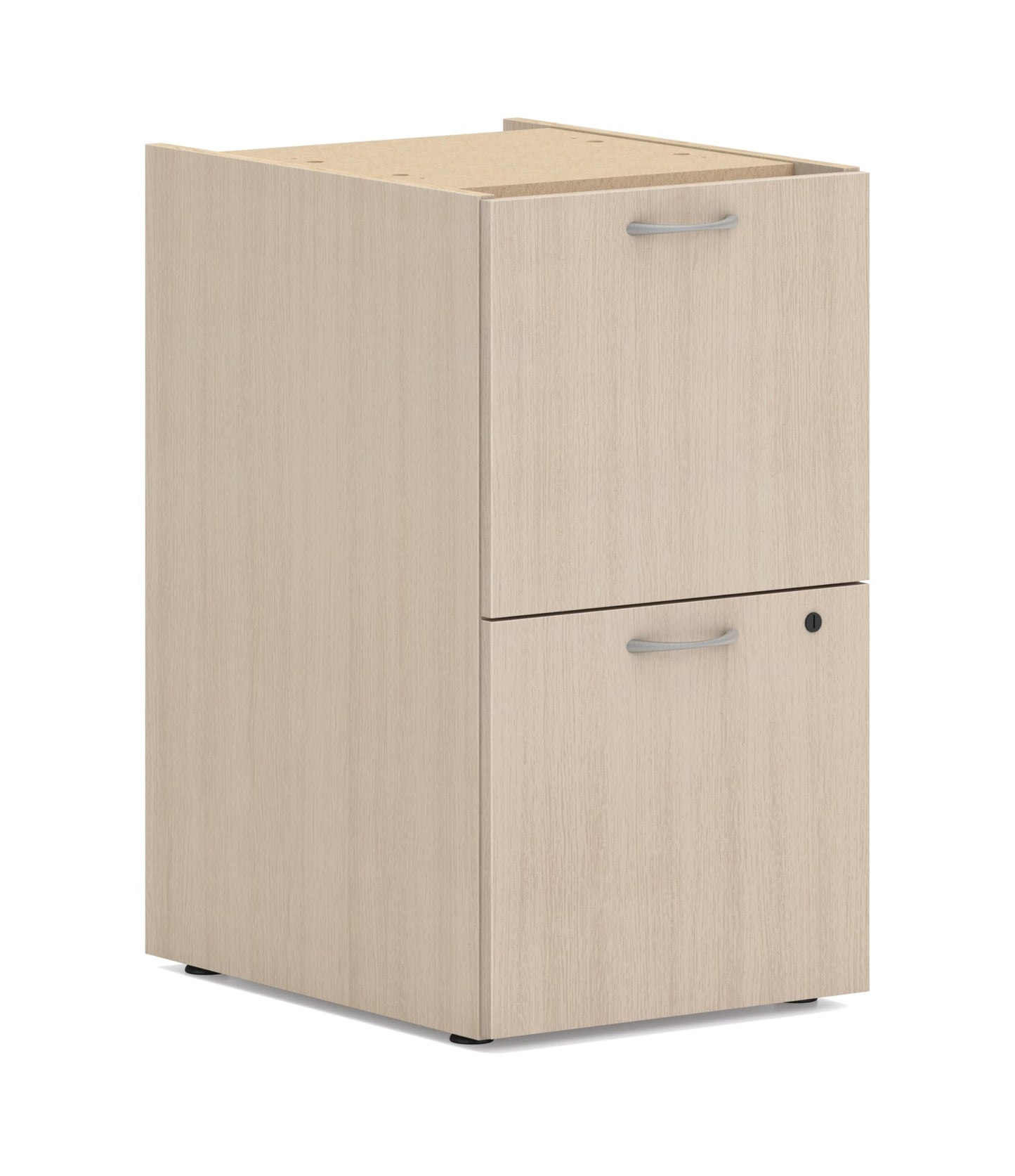 HON MOD Office Storage Drawers Pedestal Stand, Under Desk Organizers and Storage, Includes Two File Drawer, 15" W Pedestal for Office Spaces, Home Offices, Desert Oak