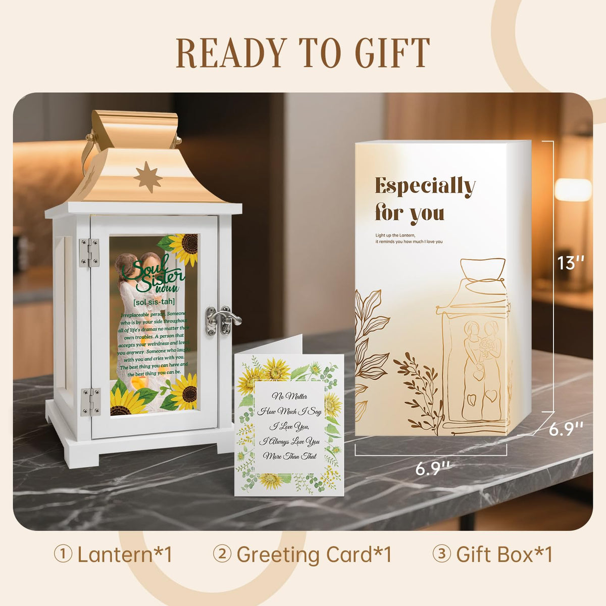 Best Friend Birthday Gifts for Women - Soul Sister Gifts, Friendship Gifts, Bestie Gifts for Women Sister Birthday Gifts, Sister Gifts from Sister