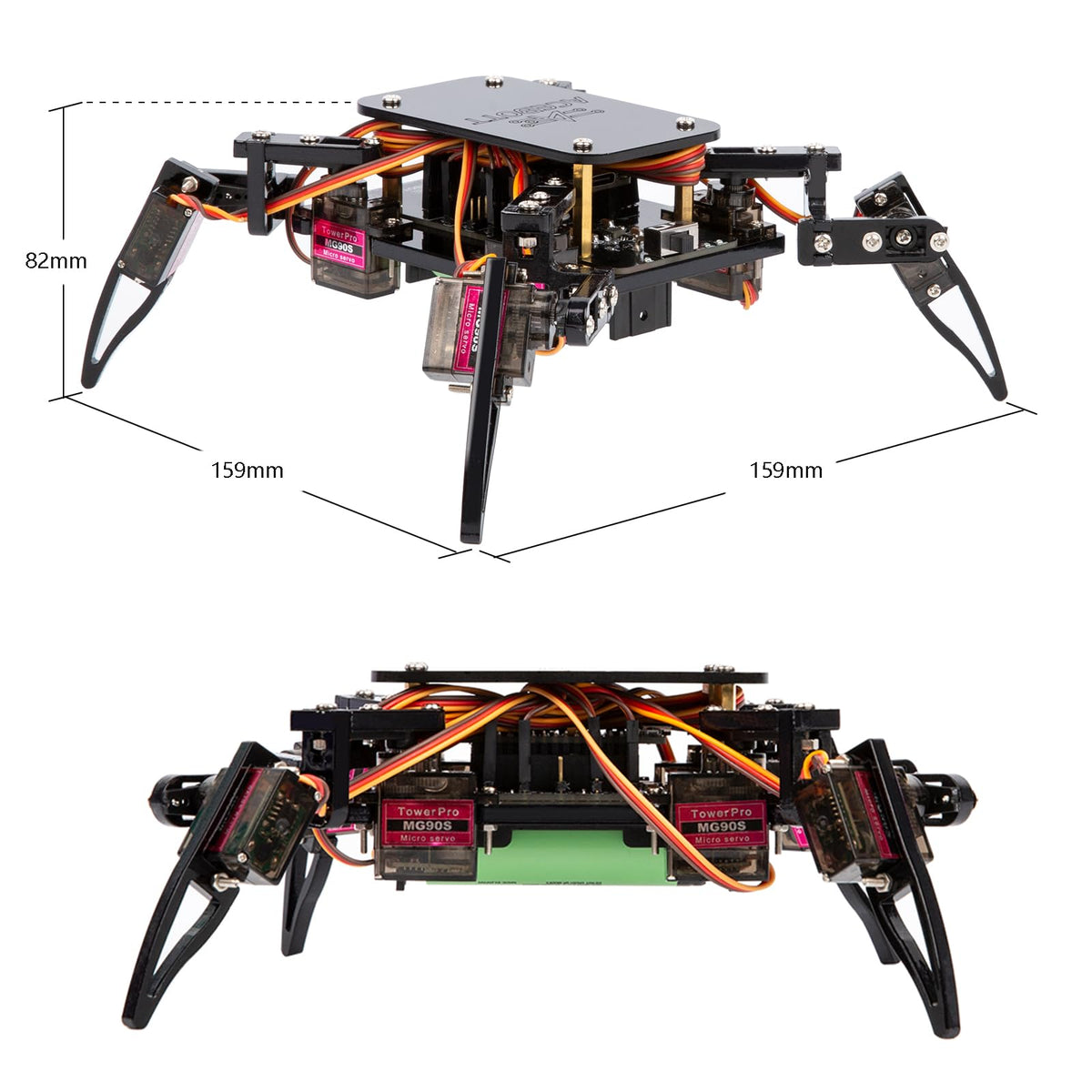 ACEBOTT STEM Robotics Science Kits for Adults, ESP8266 Spider Robot Building Kit, App Remote Control, Walking Crawling Fun Educational Toy for 12 + Year Old Boys, Girls, Teens, Adults Unique Gifts