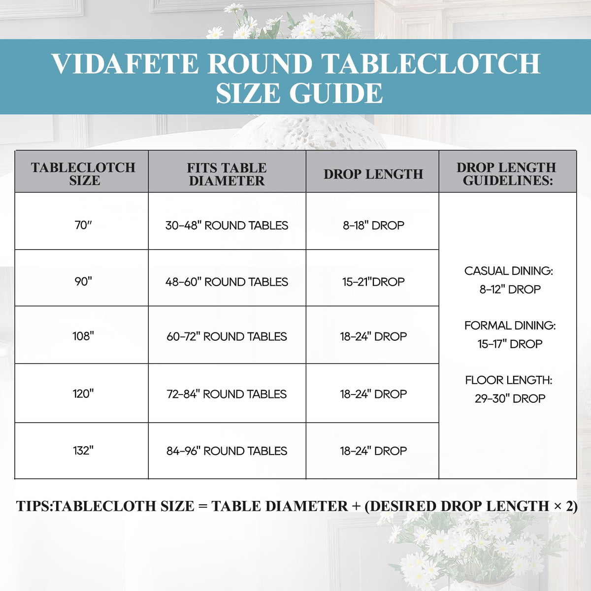 VidaFete Tablecloth 10 Pack 120inch Round Table Cloth Polyester, Stain Wrinkle Resistant Polyester Dining Table Cover for Kitchen Dinning Party Wedding Round Tabletop Buffet Decoration(Ivory)