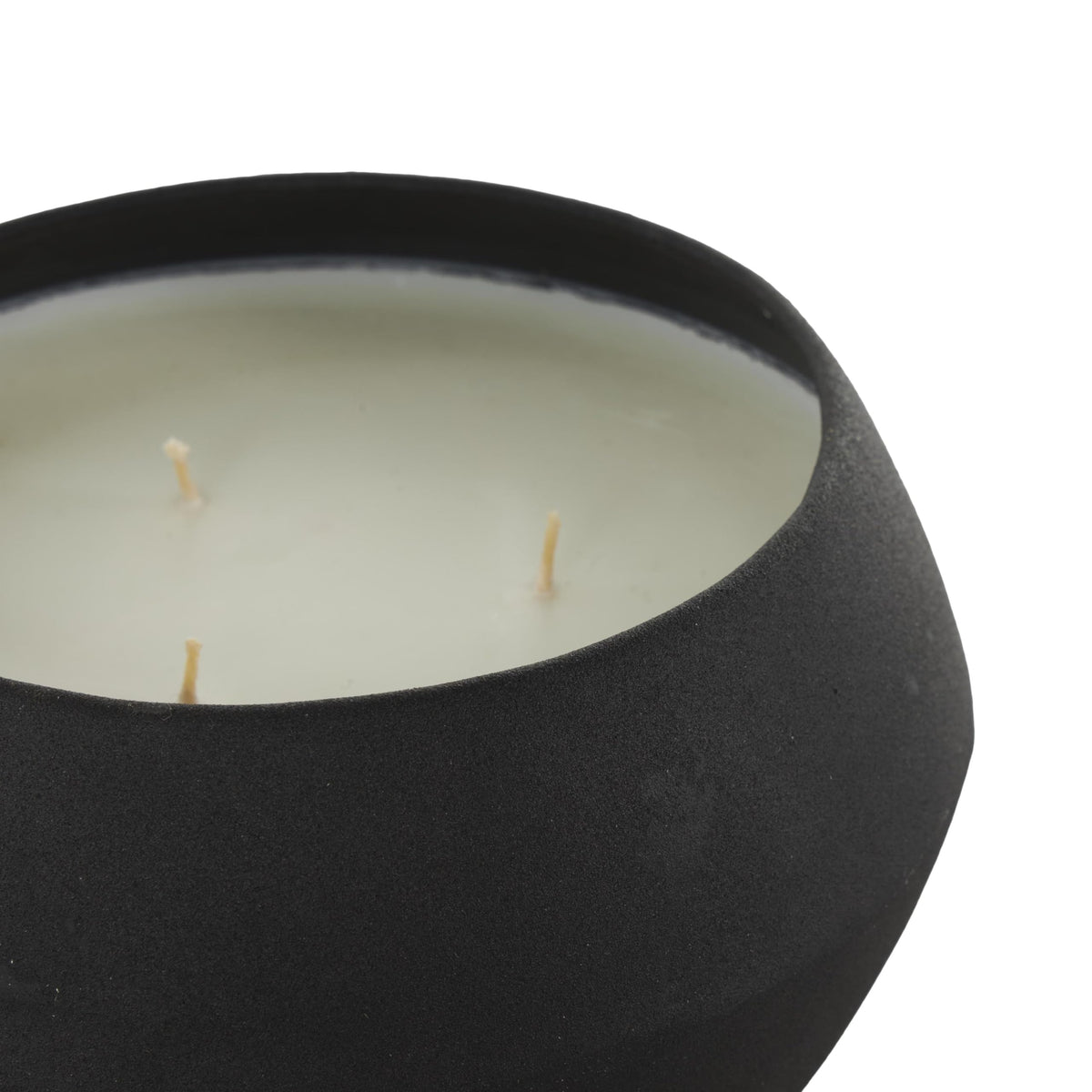 Deco 79 Metal Decorative Candle Tangerine Splash Scented Textured 30oz 3 Wick Aromatherapy Candle with White Wax, Wax Aromatherapy Candle 4" x 4" x 2", Cream