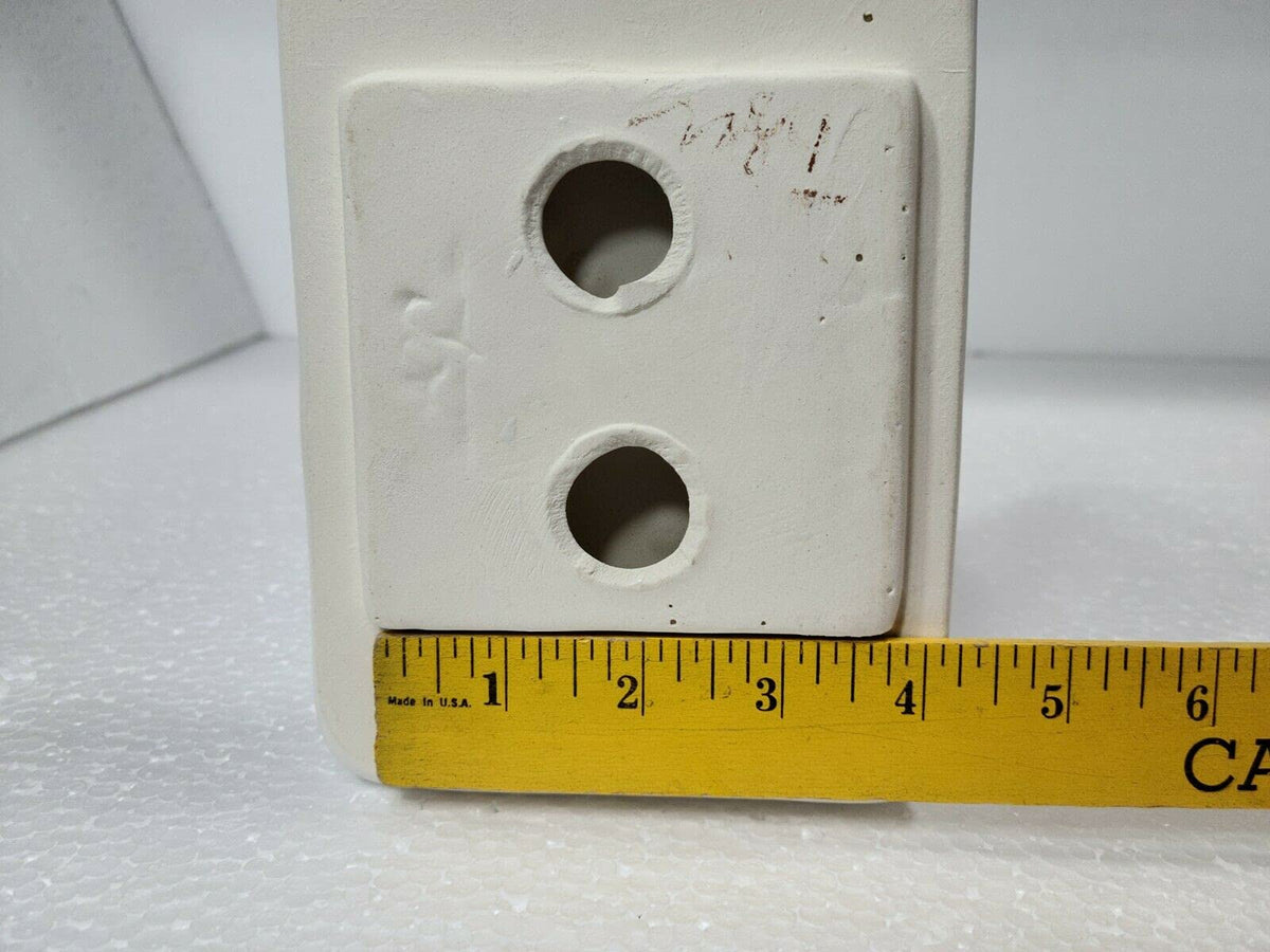 Bright White Matte Ceramic Soap Dish Tray Tile in Daltile Color 0790 Mid Century Modern Retro