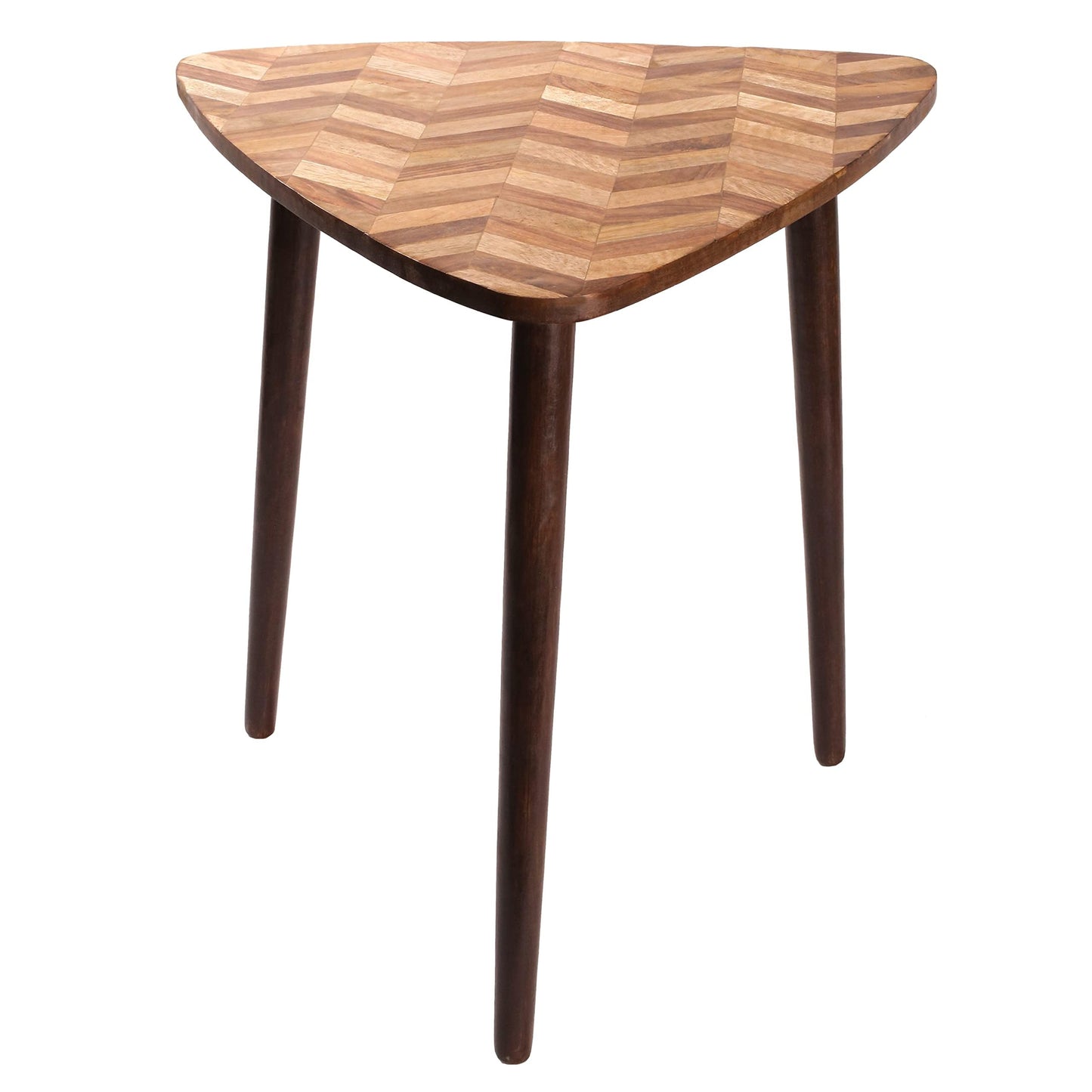 End Table, Coffee Table, Side Table, Wooden Table 3 Legs Joint Triangle Designs 21x22 - Style Table for Modern Design Room,Multi-Purpose in Home Living Room and Bed Room