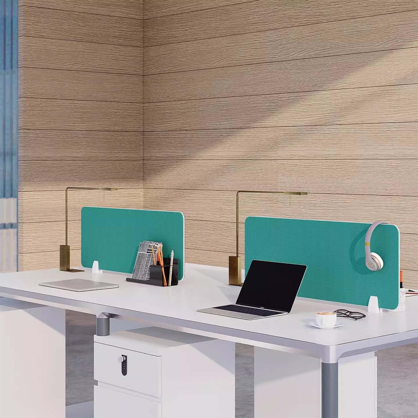 Portable Office Partition Panel 50x30 cm Divider with Clips for Classroom & Workspace Enhances Privacy and Focus Ideal for Home Office & Study Spaces