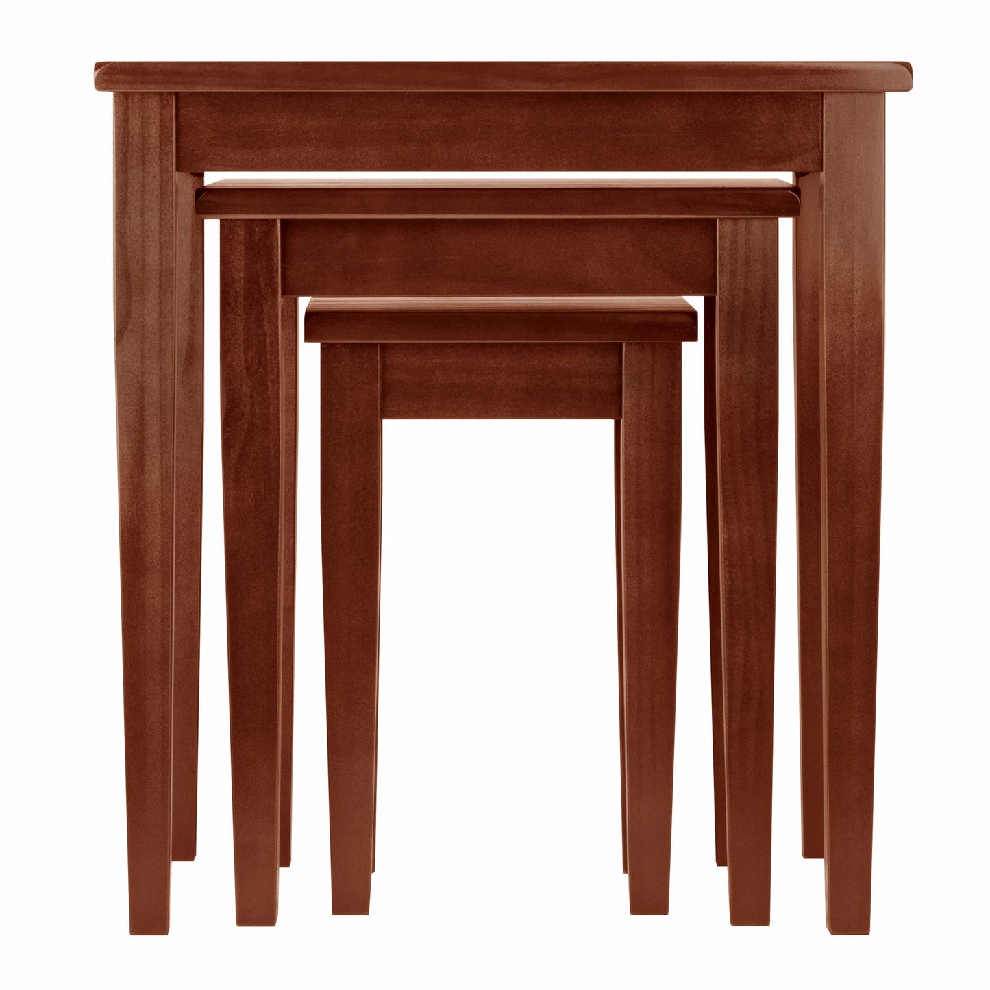 Winsome Regalia Nesting Accent Tables, for Living Room, Walnut, Set of 3