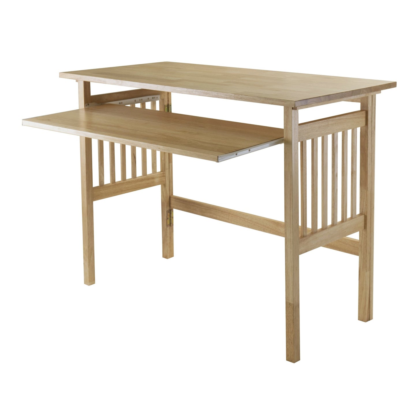 Winsome Mission Folding Computer Desk, 30" in Beechwood, Modern Fold Away Work Table for Home Office, Bedroom, PC Gaming Desk, Compact & Convenient Furniture for Small Spaces