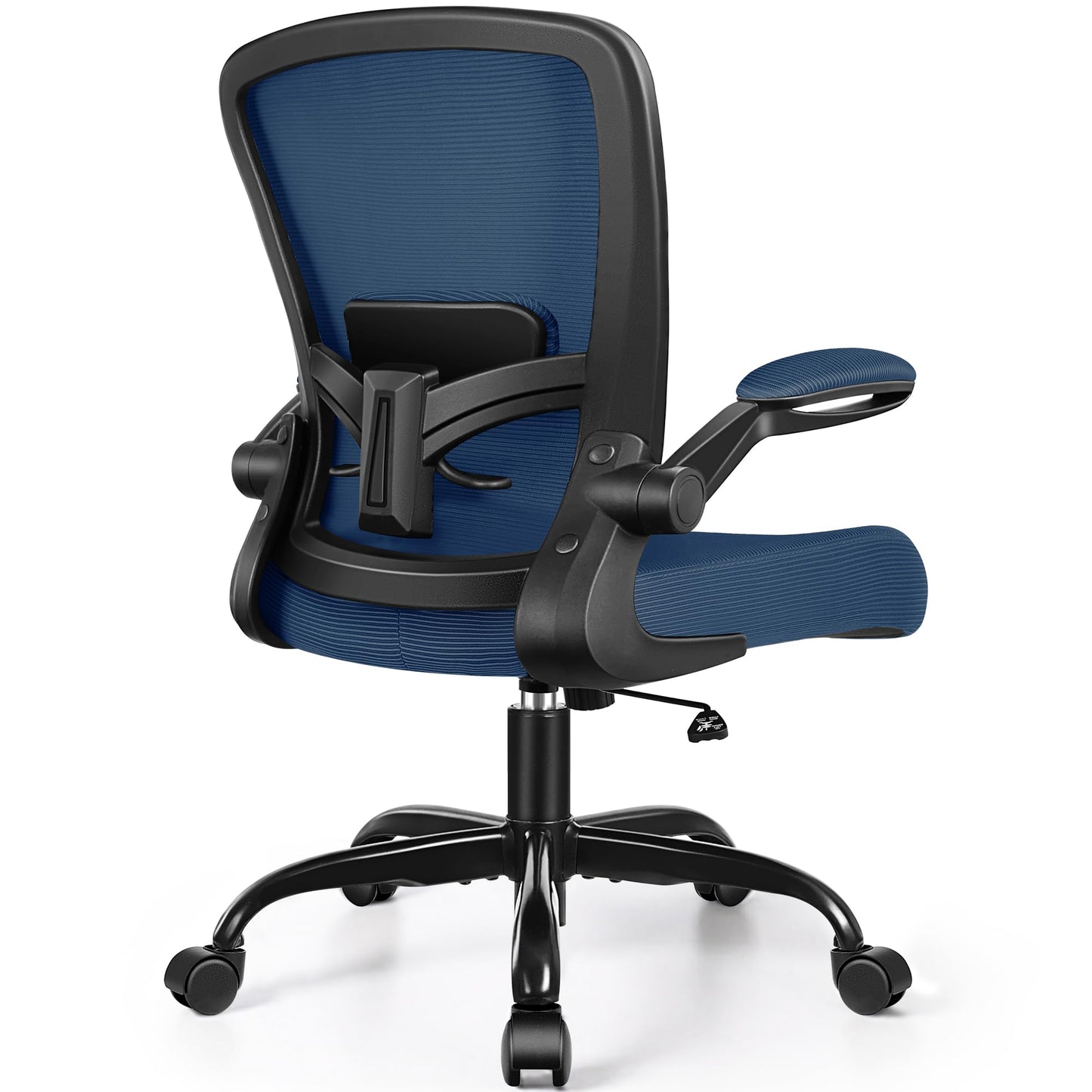 FelixKing Office Chair, Ergonomic Desk Chair Breathable Mesh Chairs Adjustable High Back Lumbar Support Flip-up Armrests, Executive Rolling Swivel Comfy Computer Chairs Home Office Navy