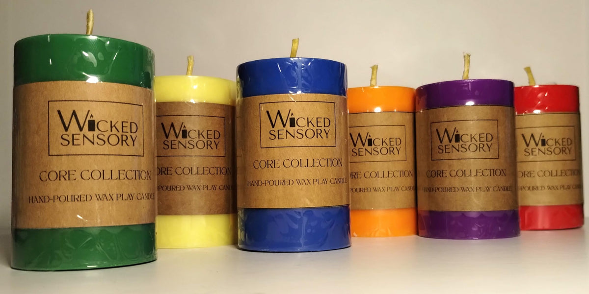 Premium Wax Play Candle - Unscented Body Safe Wax Blend for Sensory Play, Comfortable Heat Sensation - Perfect for Couples & Beginners (Cobalt)