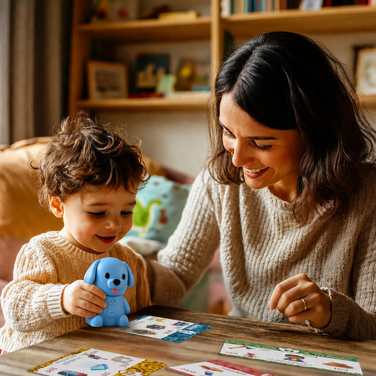 Interactive Learning Toys with Talking Pen for Preschool Education, Early Learning Activities, Electronic Educational System (Dog with Phonics)