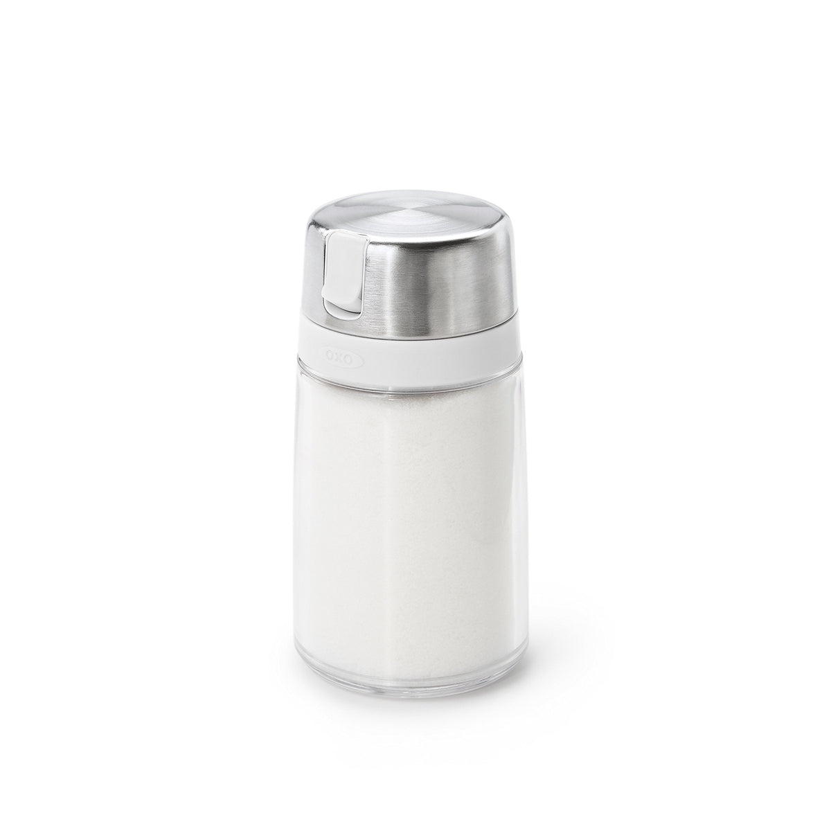 OXO Salt and Pepper Shaker Set (Clear) + OXO Good Grips Plastic Sugar Dispenser