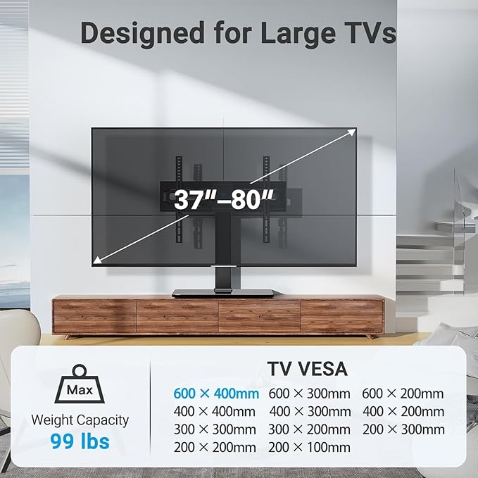 PERLESMITH Universal Swivel TV Stand Mount