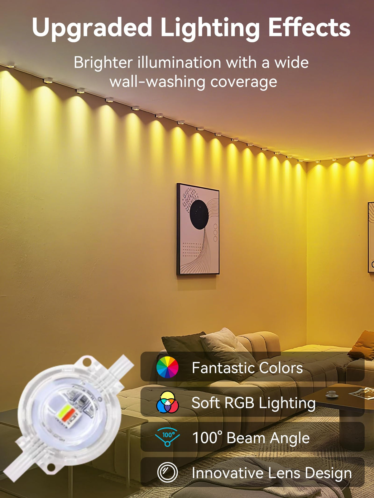 Permanent Outdoor Lights, 250FT RGB IP67 Waterproof Eaves Lighting, Smart LED Outside House Lights with App/Remote Control for Halloween, Christmas Decor, Holiday, Party, Daily, All Year-Round