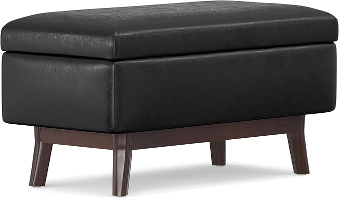 SIMPLIHOME Owen Small Rectangular Storage Ottoman