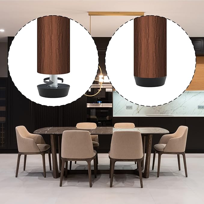 Zorfeter 30 Pcs Screw in Threaded Furniture Adjustable Levelers, M6 Leveling