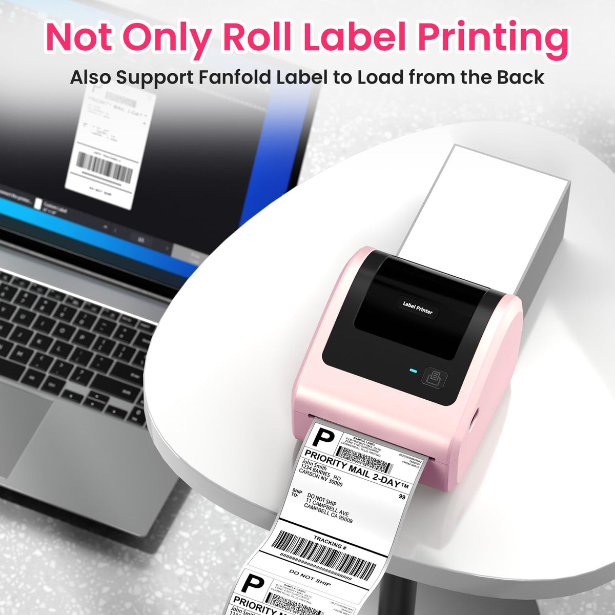 Omezizy Bluetooth Thermal Label Printer 4x6 - D450BT Shipping Label Printer for Small Business, Shipping Packages, Office, Home, Compatible with USPS, Shopify, Amazon, Tiktok
