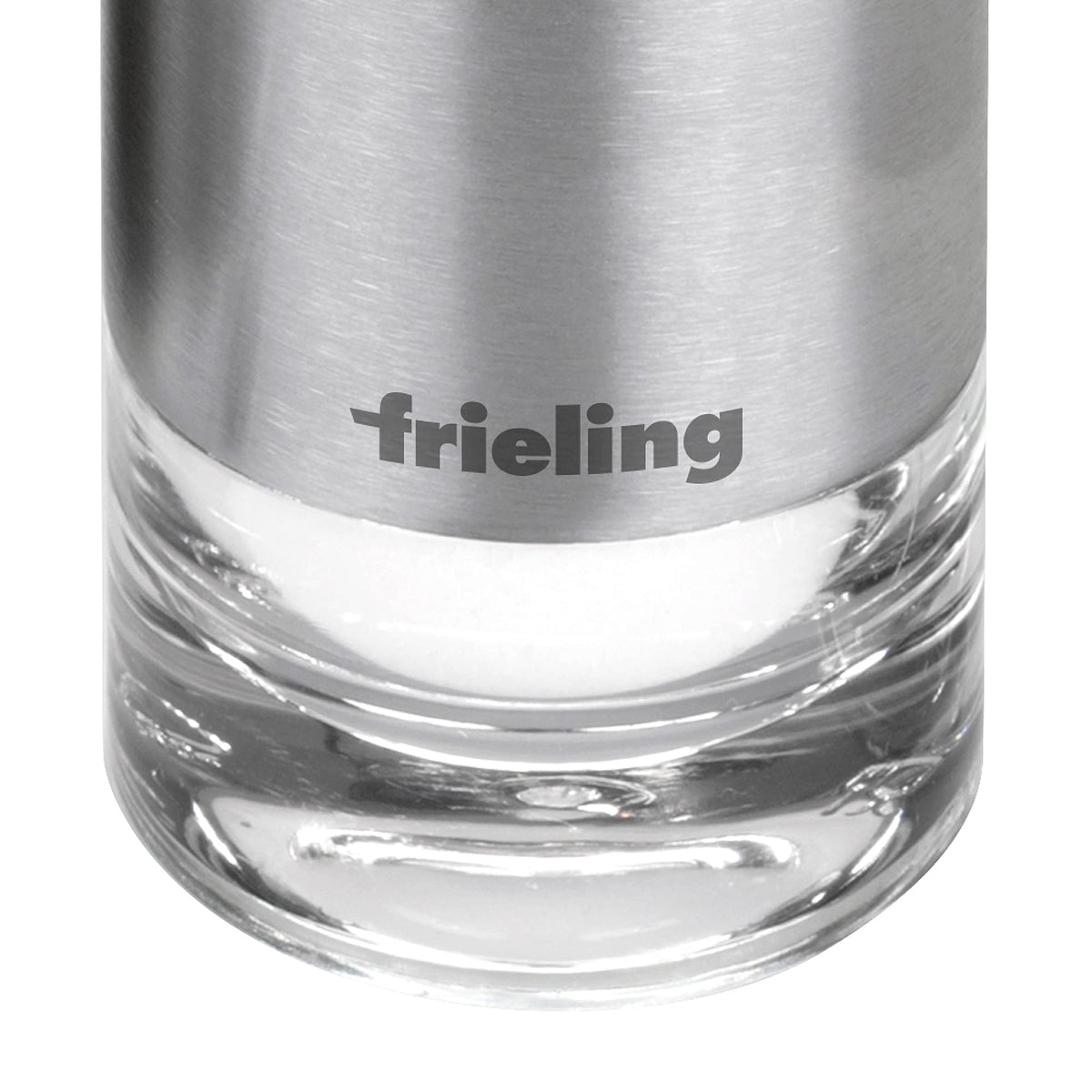 Frieling USA Sylva Salt or Pepper Shaker Acrylic, 3.3" x 1.7", Clear/Stainless Steel