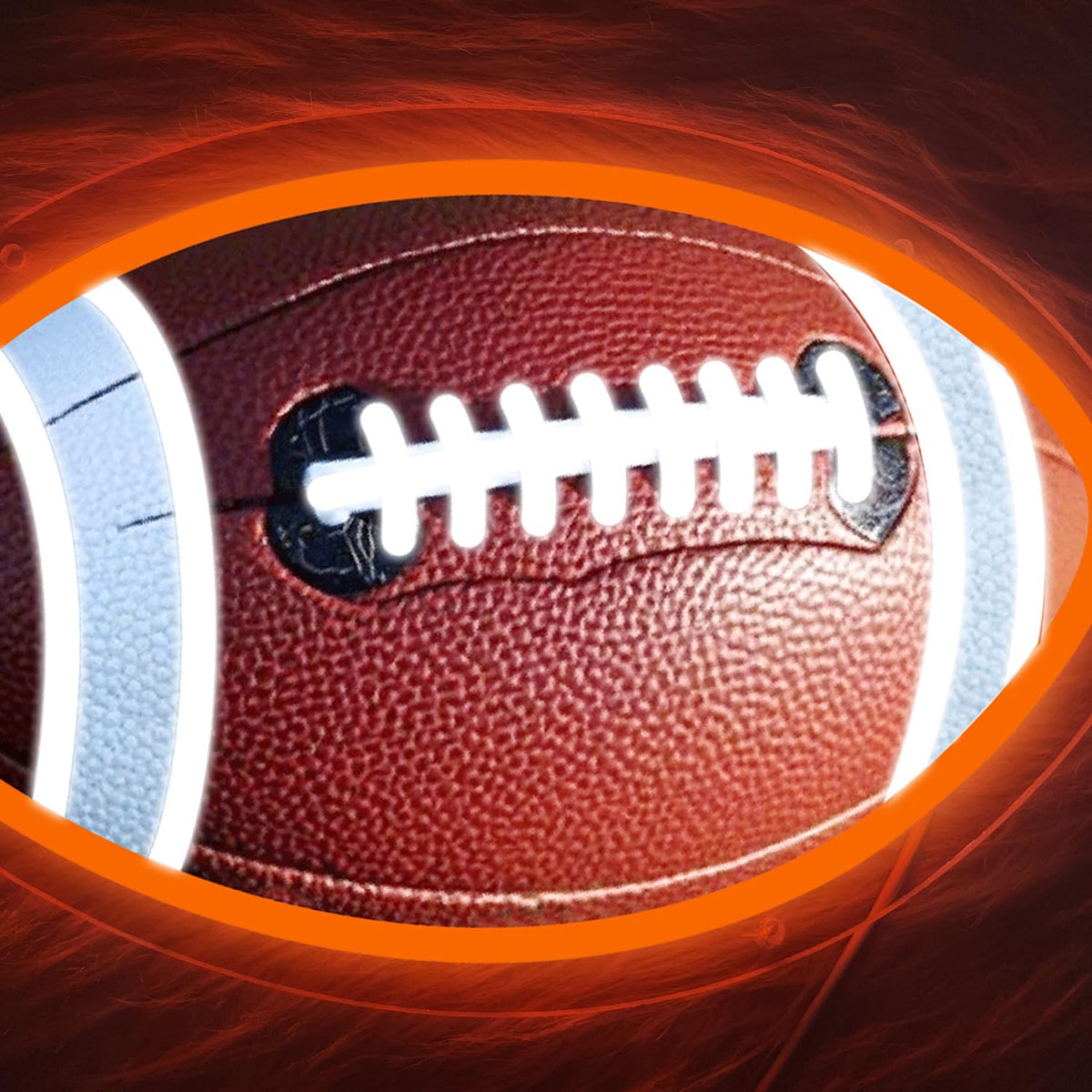 Football Neon Sign Football Shaped LED Light for Wall Decor Dimmable USB Powered Sign for Bedroom Man Cave Game Sports Room Football Gifts for Boys Fans