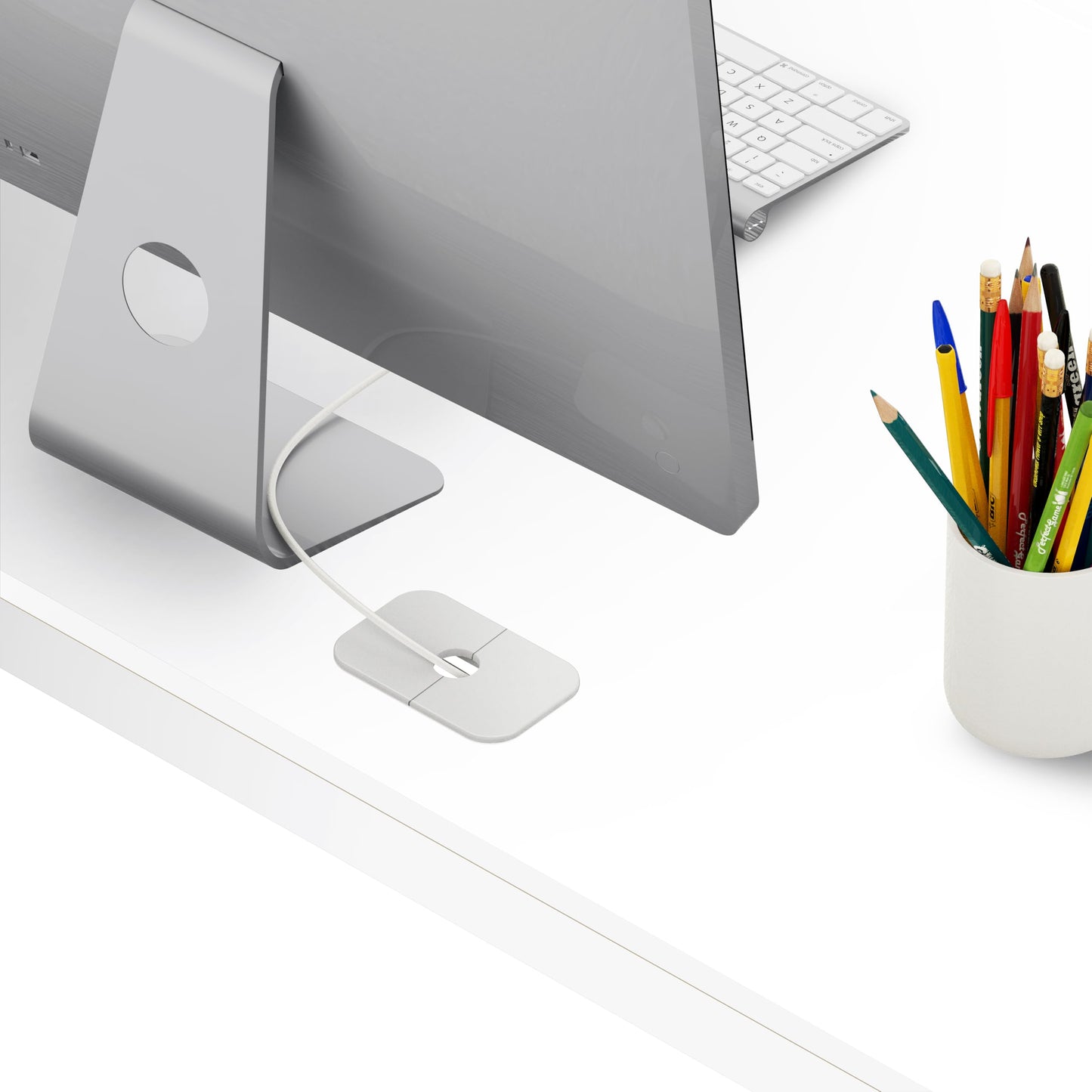 SHW 55 x 60 Inches Commercial-Grade L-Shape Corner Office Computer Desk, White