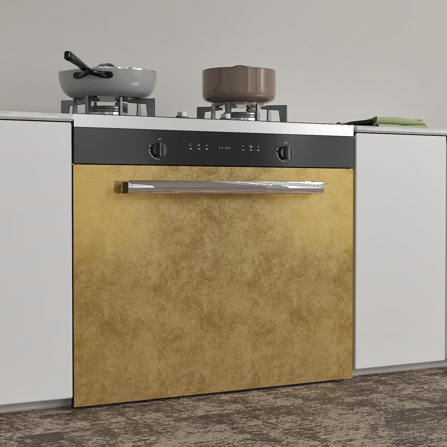 CHIHUT Bright Gold Metallic Wallpaper Peel and Stick Self Adhesive Luxury Removable Contact Paper for Accent Walls Furniture Cabinets Waterproof Vinyl Wrap Texture Gold Wallpaper for Bedroom 12"x100"