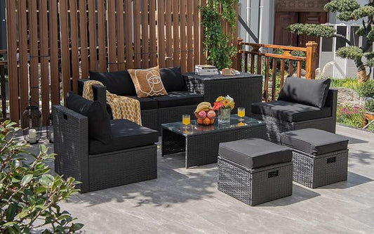 Tangkula 8 Pieces Patio Furniture Set