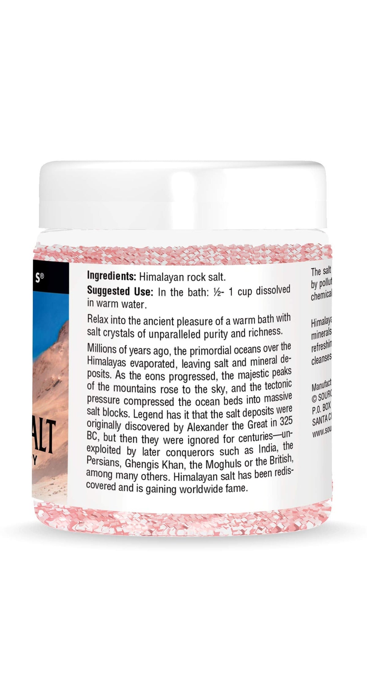 Source Naturals Crystal Balance Himalayan Bath Salt, Ancient Mineral Bath Therapy, 16 oz Crystals