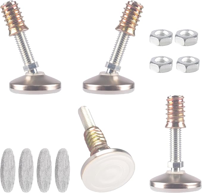 HUAYY Furniture Levelers Swivel Feet, Angle Height Adjustable, Heavy Duty