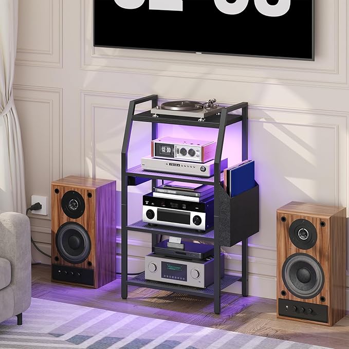 MAHANCRIS 4-Tier AV Media Stand