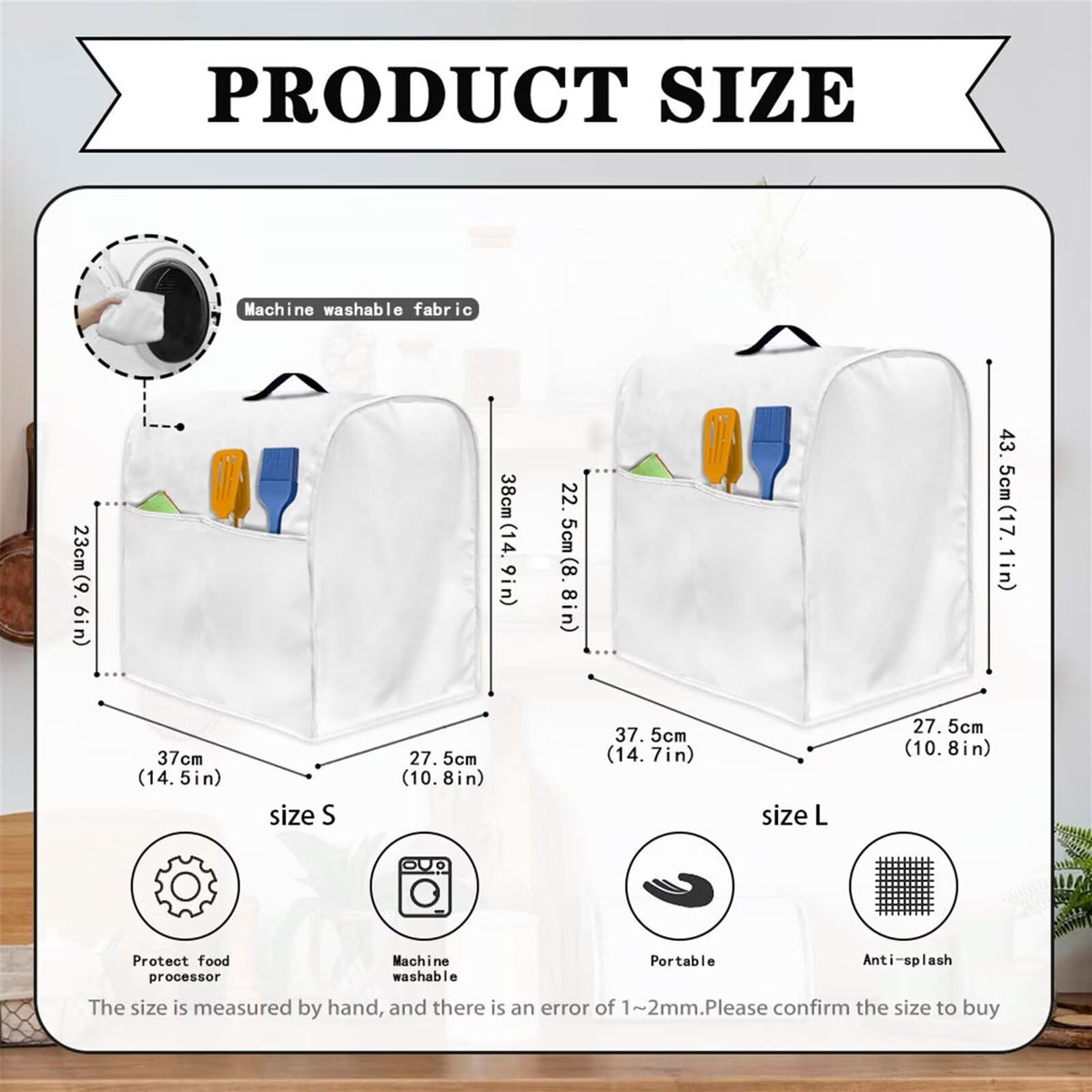 HUISEFOR Christmas Reindeer Stand Mixer Cover 4.5-5 Quart Kitchen Mixer Cover Washable Food Processor Protective Covers Dust Protection Insulated Kitchen Appliance Cover Xmas Decor