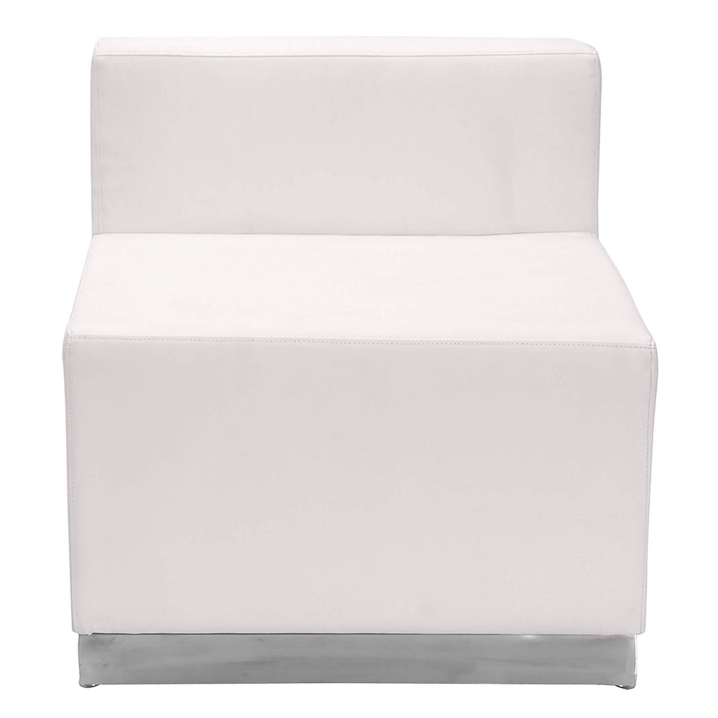 Flash Furniture HERCULES Alon Series White LeatherSoft Reception Configuration, 3 Pieces