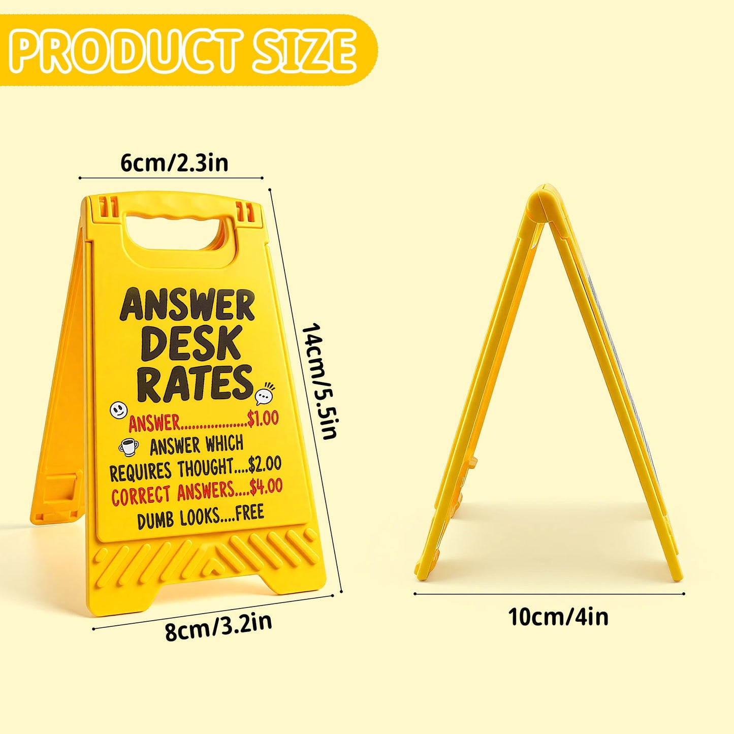 HRPHRP Office Desk Decor Desk Accessories - Funny Boss Coworker Employee Bosses Day Gifts, Cubicle Decor Gag Gifts for Women Men, Teacher Nurse Principal Appreciation Gifts, Lady Work Desk Signs