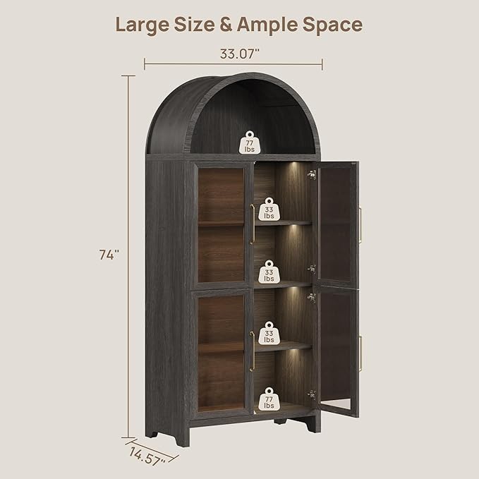 SICOTAS 74" Display Cabinet