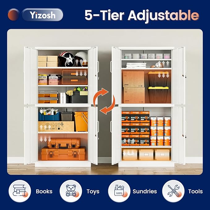 Yizosh Metal Storage Locking Cabinet