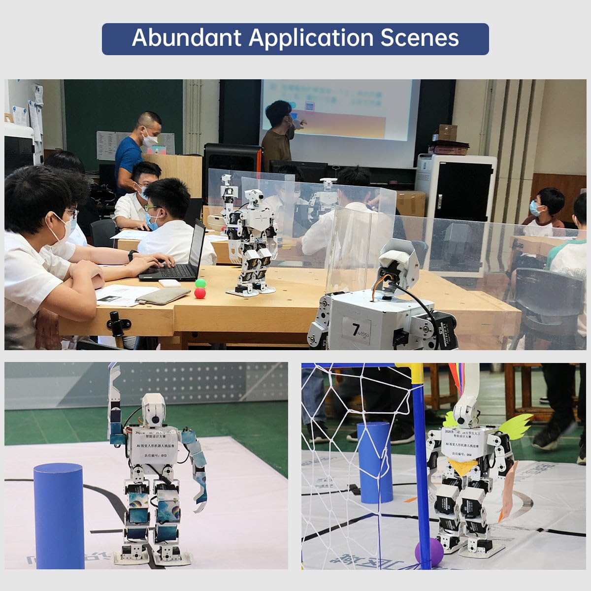 HIWONDER Humanoid Robot with ChatGPT Multimodal AI Models AI Embodied Intelligent Vision Scene Voice Understanding 20DOF Educational Robotic Kit Python Programming, TonyPi Pro & RaspberryPi 5 16GB