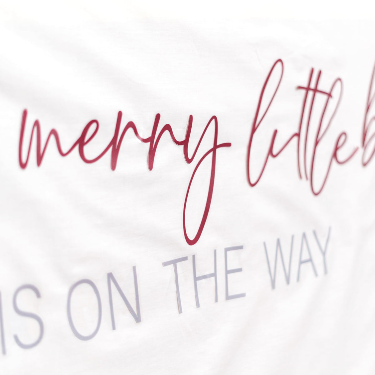 Capiont A Merry Little Baby is On The Way Decal - Christmas Theme Baby Shower Decorations，Gender-Revealing Decoration,Balloon Arch Decor