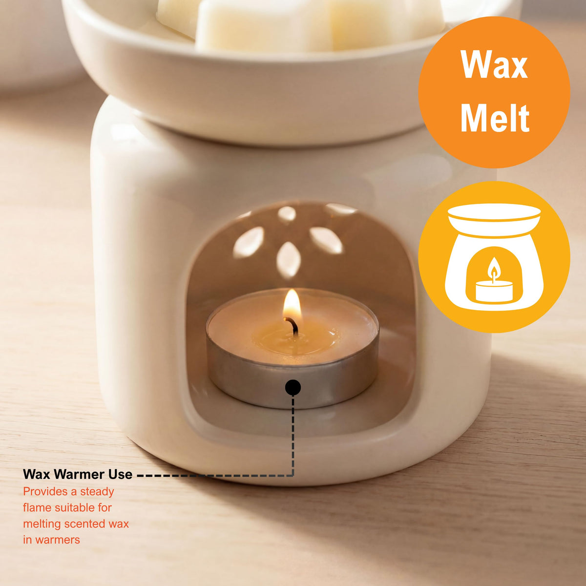 PAMI Unscented Paraffin 1in Tea Lights, Small Round Candles, 2.5 Hours Burn Time, Perfect for Votive Holders (50-Piece Bag White)