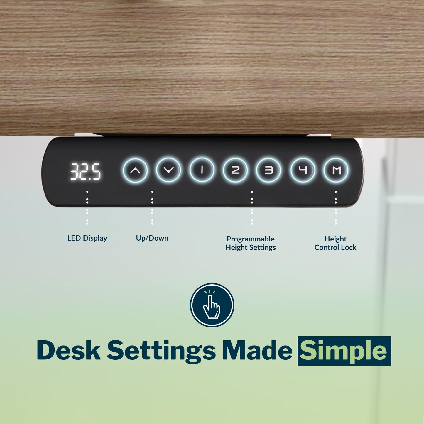 Vari ComfortEdge 80x60 L-Shape Desk- Varidesk Electric Electric Height Adjustable Corner Desk- Home Office Workstation - Walnut Top/Slate Legs (Ships in 3 Boxes)