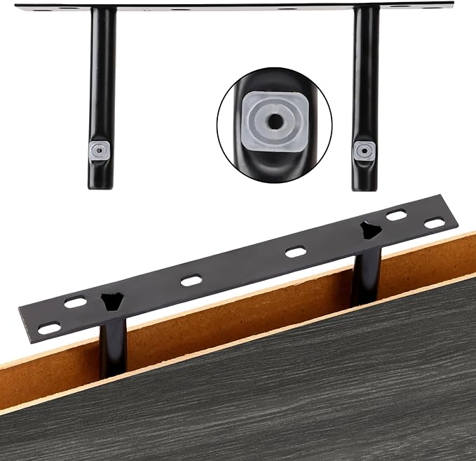 Fixwal 15.7in Floating Shelves, Rustic Wood Finish Wall Shelves Set of 4