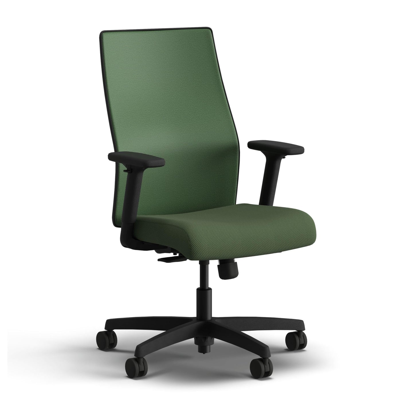 HON Ignition 2.0 Mid Back Task Chair, Spectrum Mesh, Standard Synchro-Tilt Control, Office Chair with Lumbar Support, Height and Width Adjustable Arms, Black Frame, Leaf