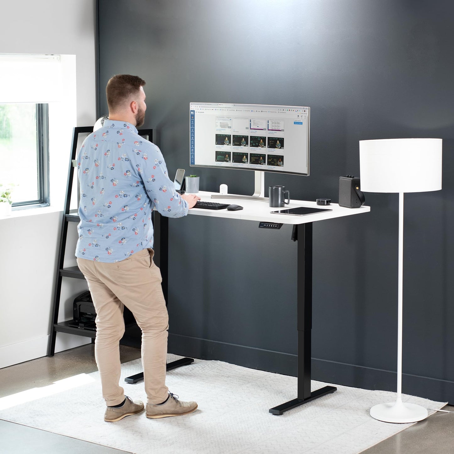 VIVO Universal 60 x 30 inch Table Top for Standard and Sit to Stand Height Adjustable Home and Office Desk Frames, White Desktop, DESK-TOP60-30W
