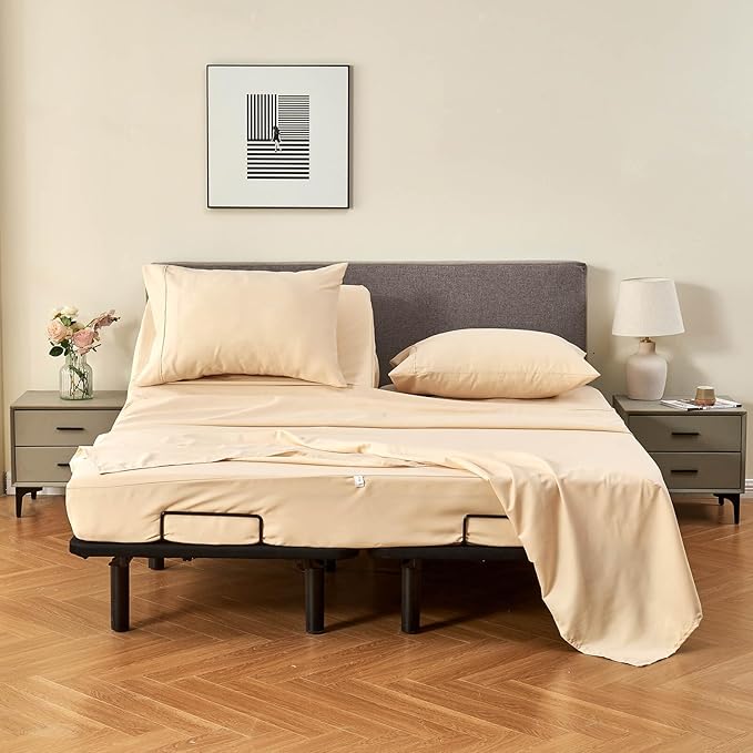 Kingnex 28-30 Split Top King Sheets Set