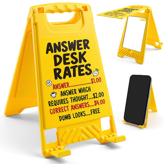 HRPHRP Office Desk Decor Desk Accessories - Funny Boss Coworker Employee Bosses Day Gifts, Cubicle Decor Gag Gifts for Women Men, Teacher Nurse Principal Appreciation Gifts, Lady Work Desk Signs