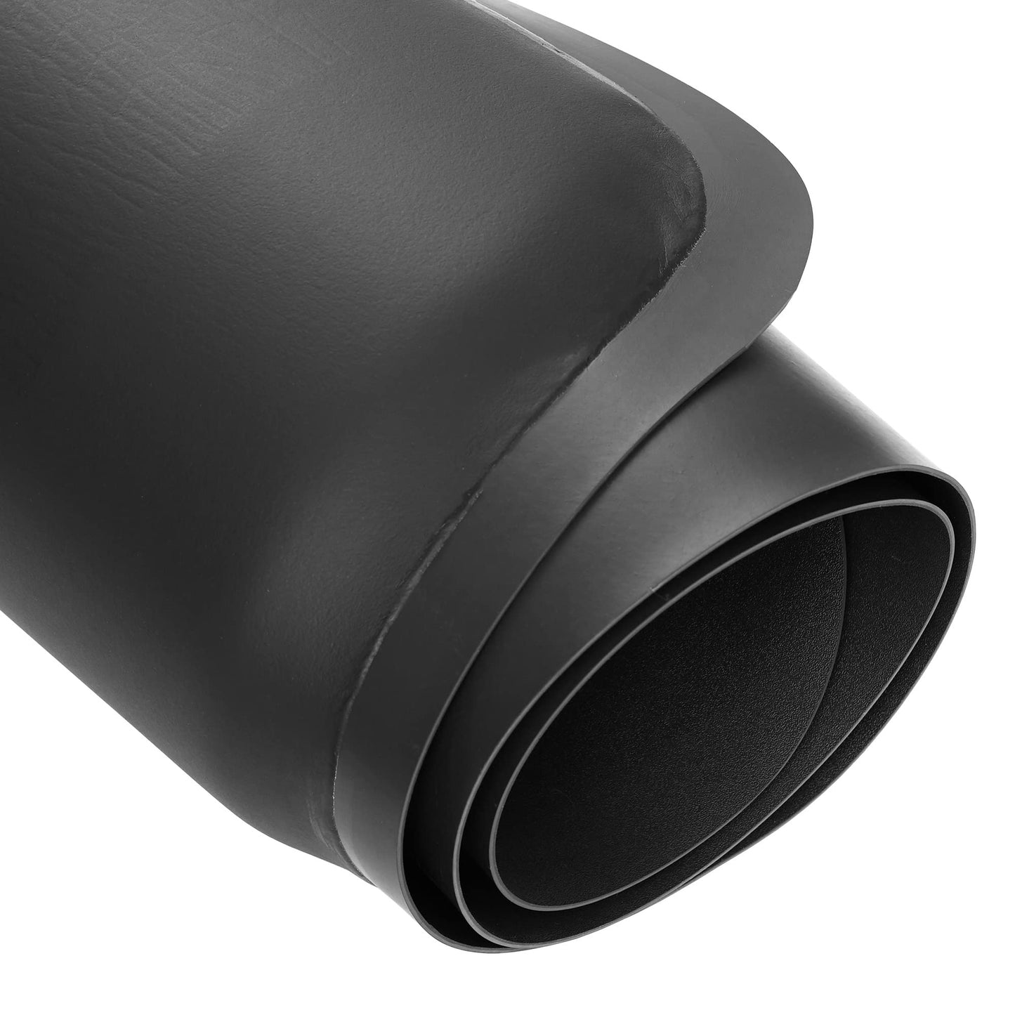 Saloniture 3 ft. x 4 ft. Salon & Barber Shop Chair Anti-Fatigue Mat - Black Semi Circle - 1 in. Thick