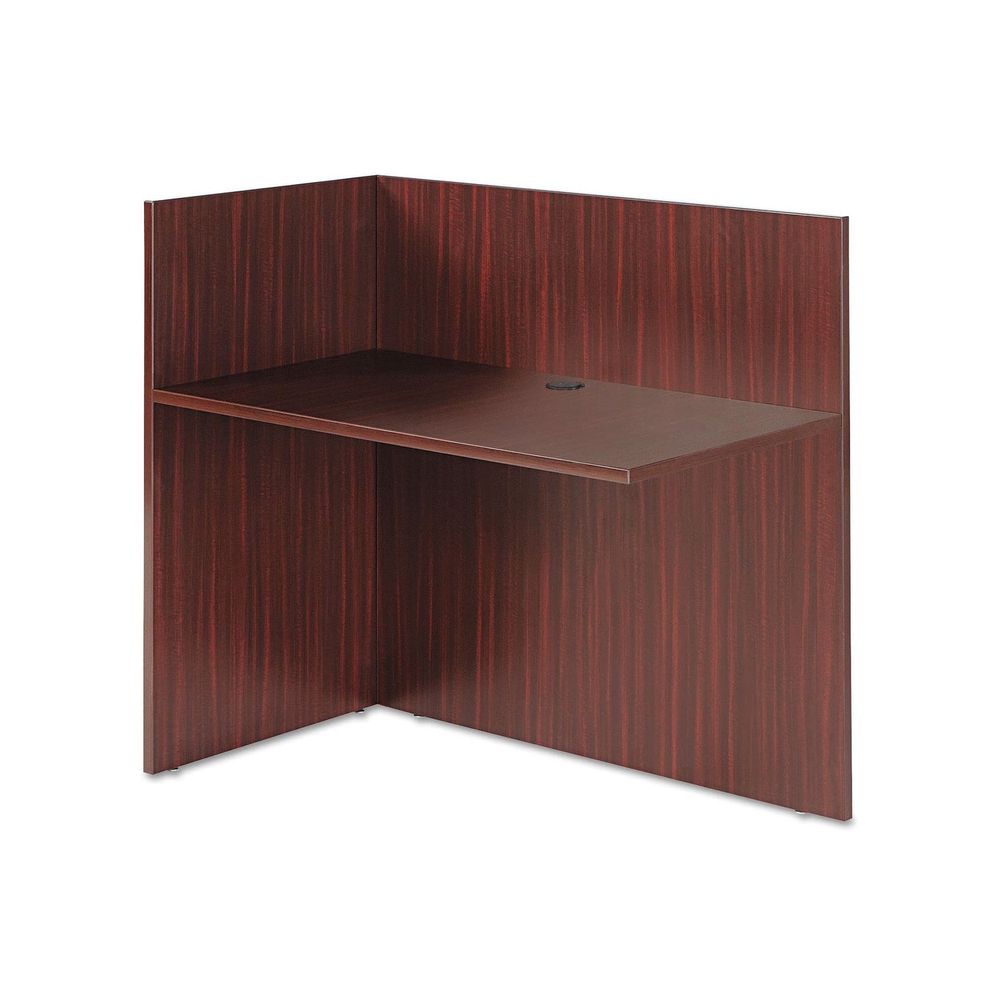 Alera Valencia Reversible Reception Return, 44 x 23-5/8 x 41-1/2-Inch, Mahogany