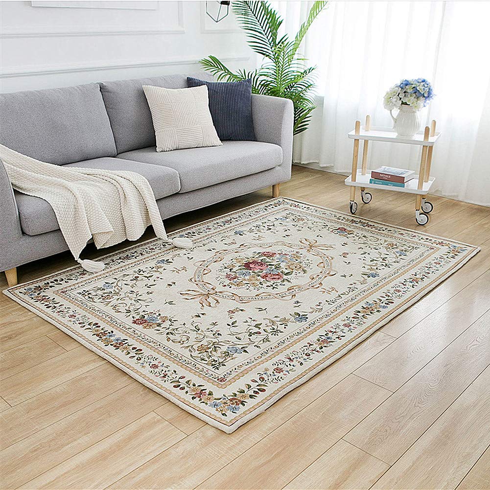 UKELER Royal Collection New Traditional Oriental Rug Home Decor Collection Floral Rugs Carpet for Bedroom, 55'' x 79'', Euro Romance