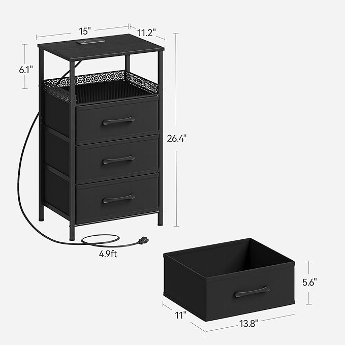 JARHETUN Night Stand Set 2
