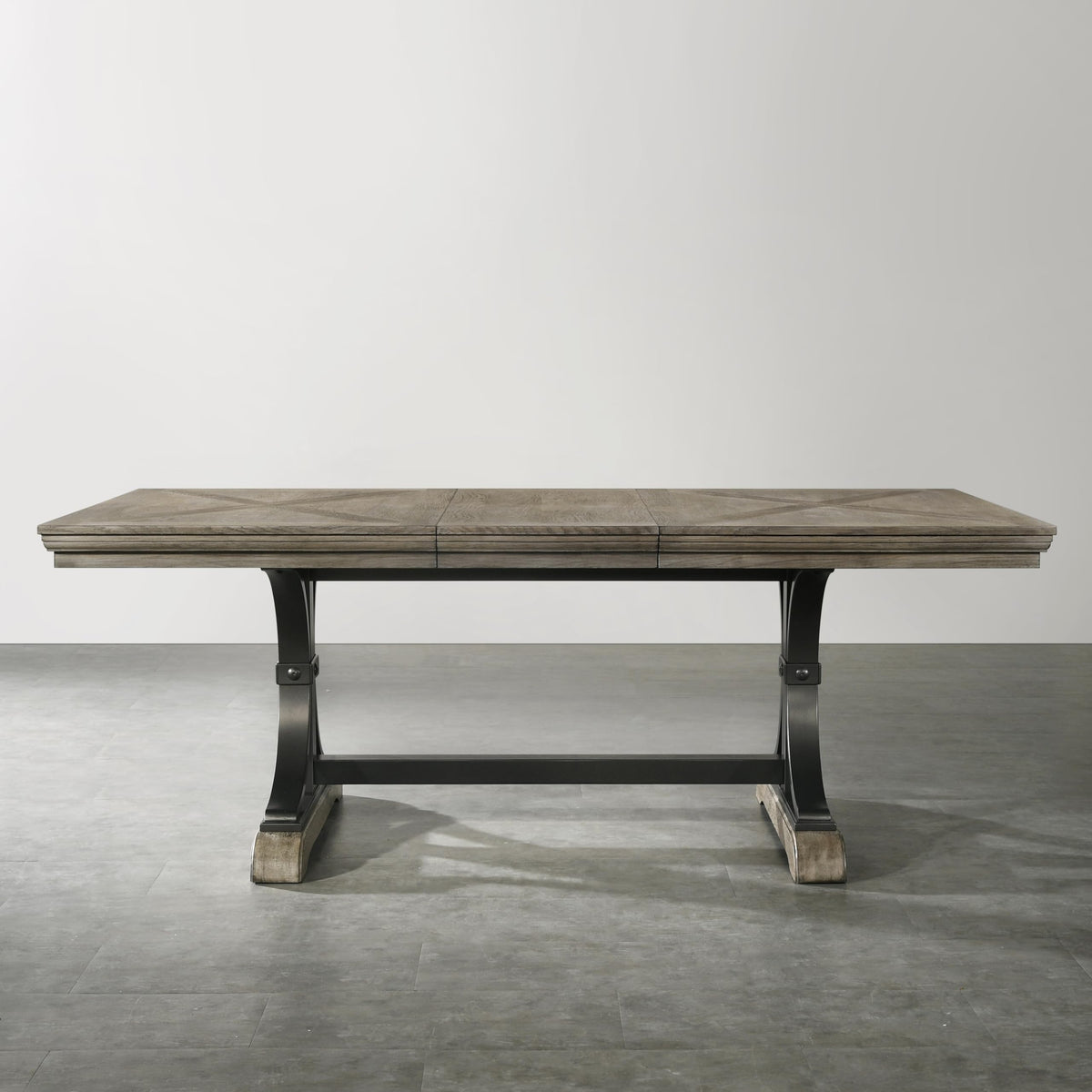 Roundhill Furniture Birmingham Dining Set, One Size, Driftwood Finish