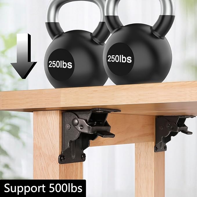 16 Pack Folding Brackets, Self-Lock Hinge